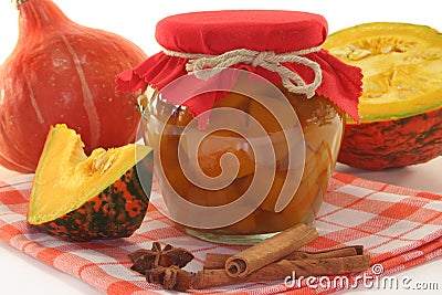 Pumpkin compote Stock Photo