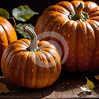 Pumpkin fresh raw organic vegetable Stock Photo