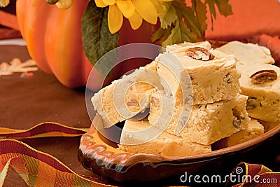 Pumpkin Fudge Stock Photo