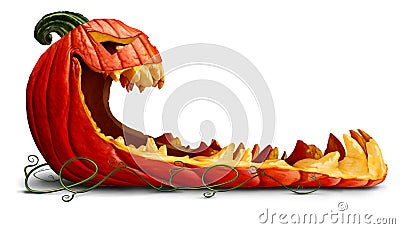 Pumpkin Halloween Promotion Cartoon Illustration