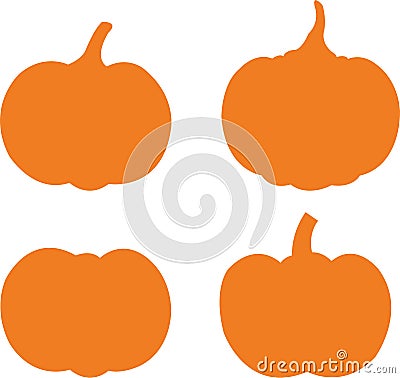 Pumpkin jpg with svg vector cut file for cricut and silhouette Stock Photo