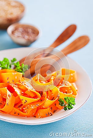 Pumpkin salad Stock Photo