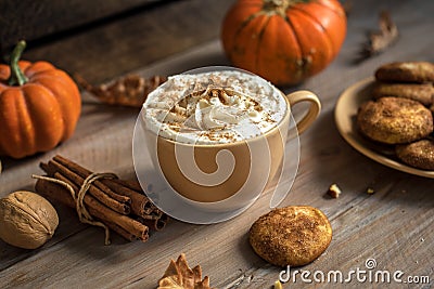 Pumpkin Spice Latte Stock Photo