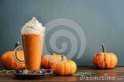 Pumpkin spice latte Stock Photo