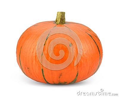 Fresh pumpkin on white background. Full depth of field with clipping p Stock Photo