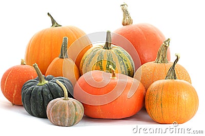 Pumpkins family Stock Photo