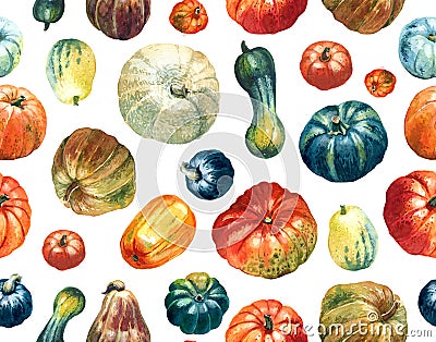 Pumpkins pattern Stock Photo