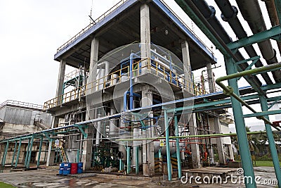 Pumps and piping system Stock Photo