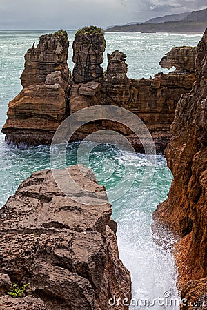 Punakaiki Coastline Stock Photo