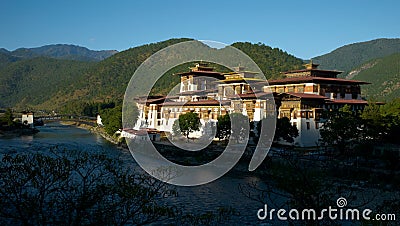 Punakha Dzong Stock Photo