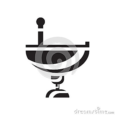 Punch bowl icon vector isolated on white background, Punch bowl Vector Illustration