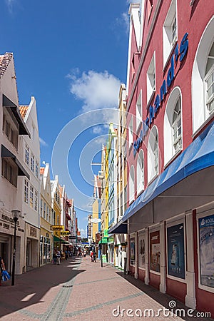 Punda Views around Curacao Caribbean island Editorial Stock Photo
