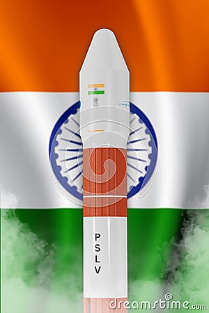 PUNE, INDIA, 2nd SEPTEMBER 2023. Aditya L1 isolated on Indian tricolor background. elements of this image furnished-by NASA and Cartoon Illustration
