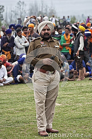 A punjab police man in uniform Editorial Stock Photo