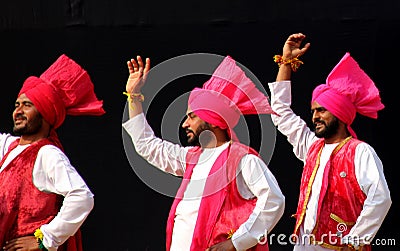 Punjabi folk music and Dance Editorial Stock Photo