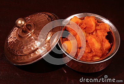 Punjabi potato curry vegetable Stock Photo