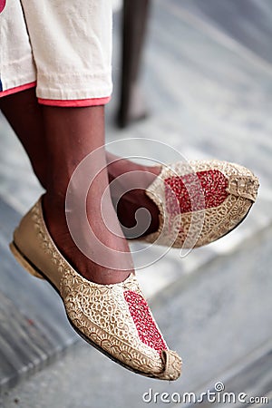 Punjabi shoes Stock Photo