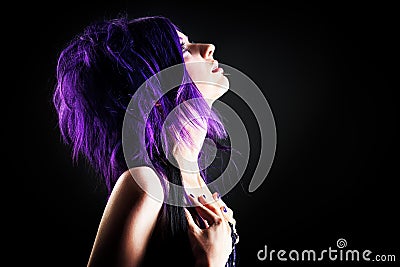 Punk girl Stock Photo