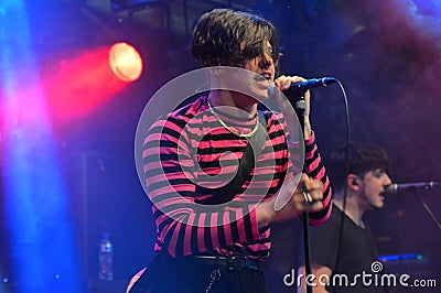 Punk rock band Yungblud at Dauwpop Hellendoorn Editorial Stock Photo