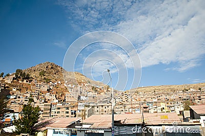 Puno Town Stock Photo