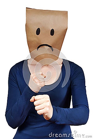 A punshing person Stock Photo