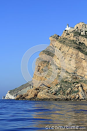 Punta Albir Cape near Altea lighthouse Stock Photo