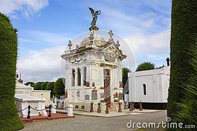 Punta Arenas. Chile. City cemetery. Editorial Stock Photo