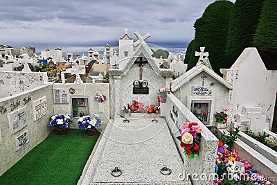 Punta Arenas, Patagonia, Chile - 21 Dec 2019. The old cemetery in Punta Arenas, Patagonia, Chile Editorial Stock Photo