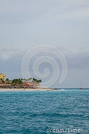Punta Brabo Beach in Aruba Editorial Stock Photo