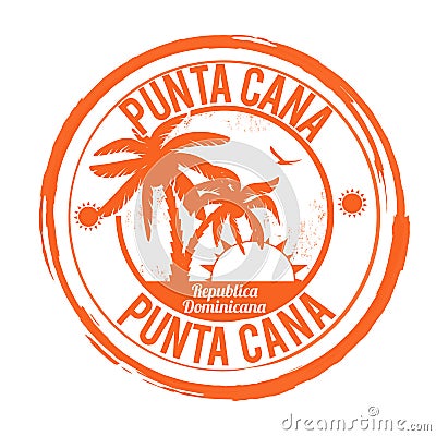 Punta Cana stamp Vector Illustration