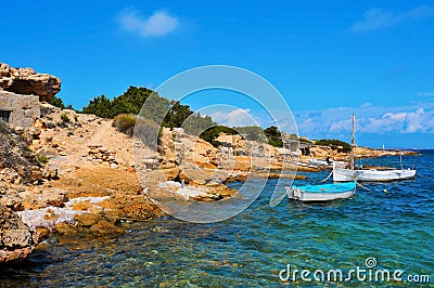 Punta de Sa Pedrera in Formentera, Balearic Islands, Spain Stock Photo