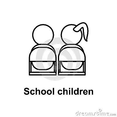 pupils icon. Element of school icon for mobile concept and web apps. Thin line icon for website design and development, app develo Stock Photo