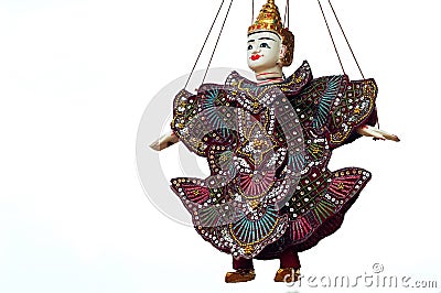 Puppet at Angkor,Cambodia Stock Photo