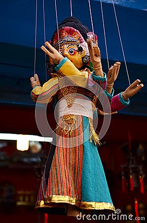 Puppet Nepal Style at Thamel Kathmandu Nepal Stock Photo