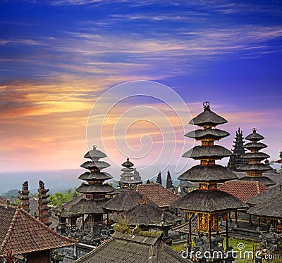 Pura Besakih Stock Photo