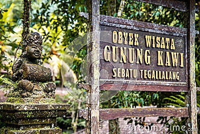 Pura Gunung Kawi Sebatu Gianyar temple in Ubud, Bali, Indonesia Editorial Stock Photo