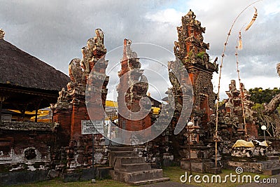 Pura Rambut Siwi temple Stock Photo