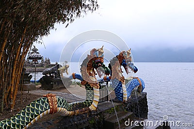 Pura Ulun Danu Beratan, Bali, Indonesia Editorial Stock Photo