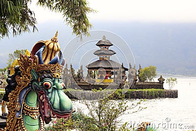 Pura Ulun Danu Bratan Stock Photo