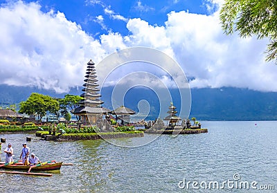 Pura Ulun Danu Bratan Temple Editorial Stock Photo