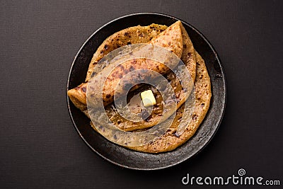 Puran Poli / Puranpoli / Holige / Obbattu Stock Photo