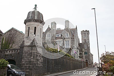 Purbeck House Hotel in Swanage, Dorset in the UK Editorial Stock Photo