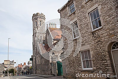 Purbeck House Hotel in Swanage, Dorset in the UK Editorial Stock Photo