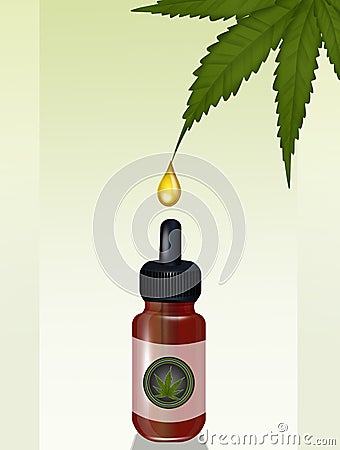 Pure cannabis oil Stock Photo