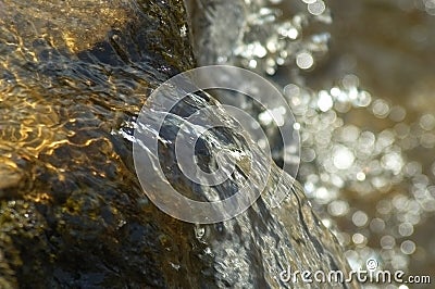 Pure clean flowing water Stock Photo