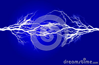 Pure Energy and Electricity Symbolizing Power Stock Photo