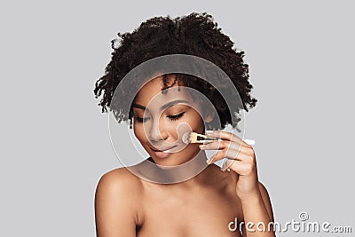 Pure feminine beauty. Stock Photo