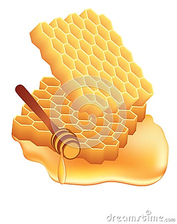 Pure honey Vector Illustration