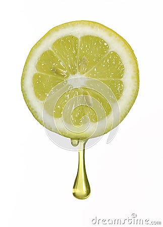 Pure lemon juice. Stock Photo