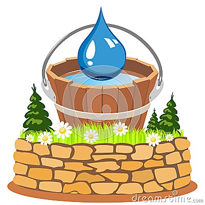 Pure natural water Vector Illustration